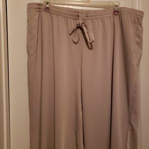 Lane Bryant beige palazzo pants w/slight shimmer